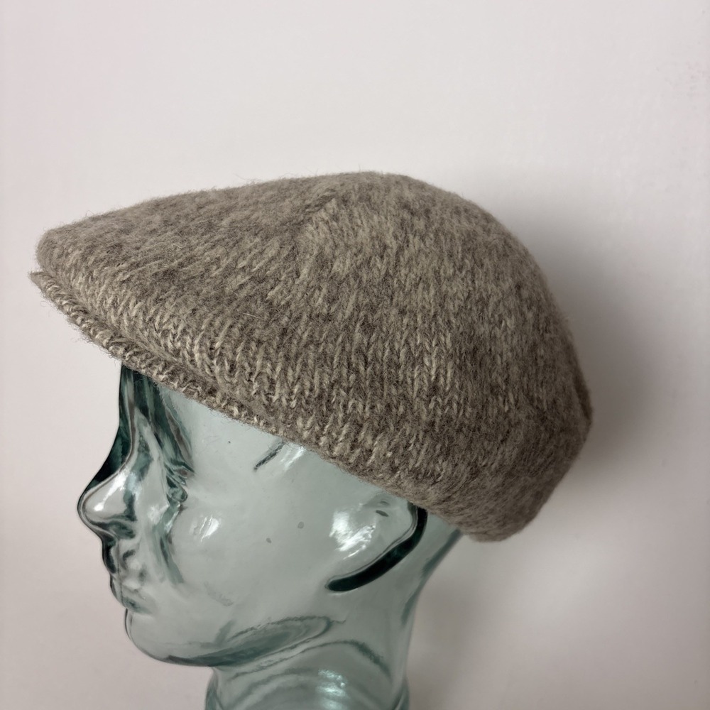 Vintage LL Bean Hat Cap Cabbie Newsboy Pure Wool Nylon Blend Made In USA Maine